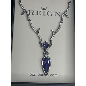 RBP7651 BP Reign Villain Necklace Never follow the crowd Dark Violet cz
